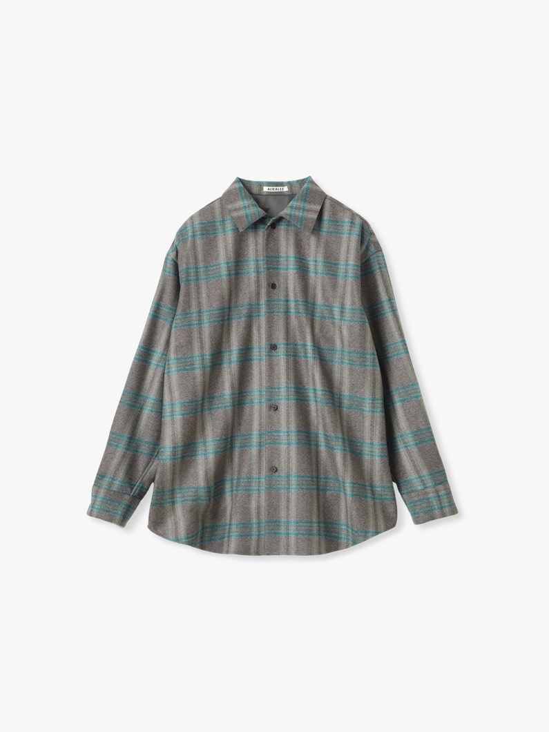 ウール フィリング フランネル シャツ 詳細画像 green 1