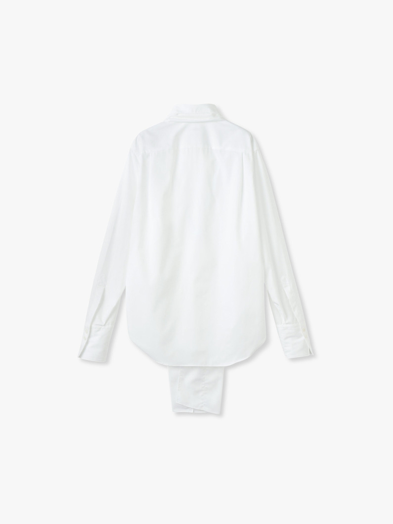 ハイカウント コットン ボウタイ シャツ 詳細画像 white 1