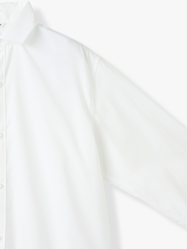 ハイカウント コットン ボウタイ シャツ 詳細画像 white 4