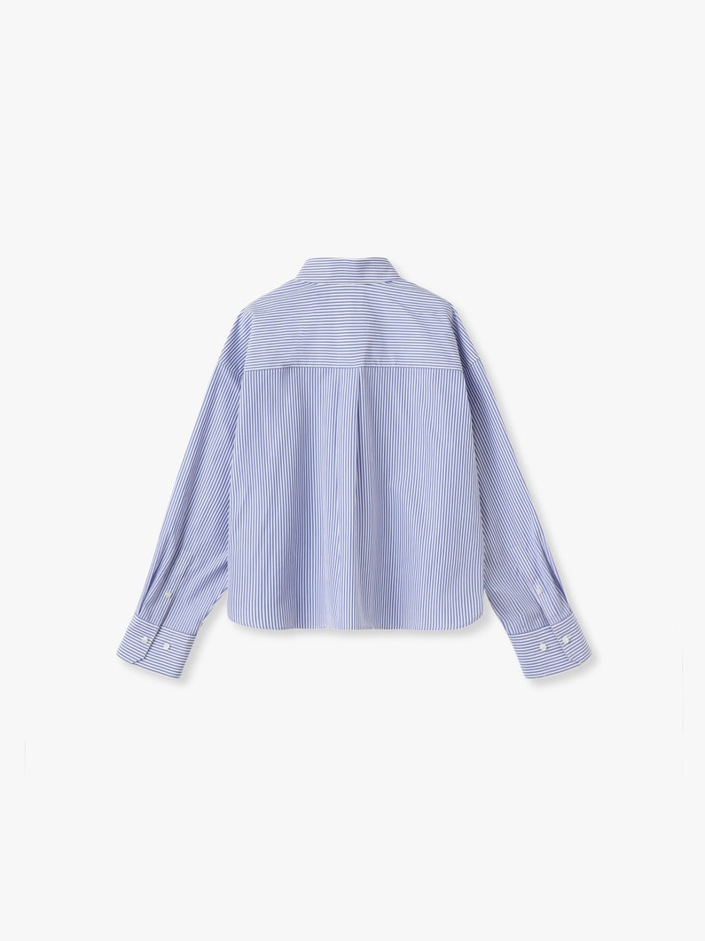 エッセンシャル コットン クロップド シャツ 詳細画像 light purple 1