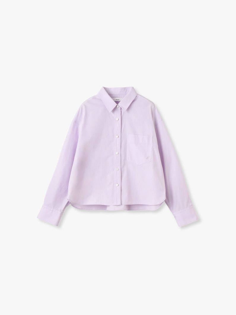 エッセンシャル コットン クロップド シャツ 詳細画像 light purple 1