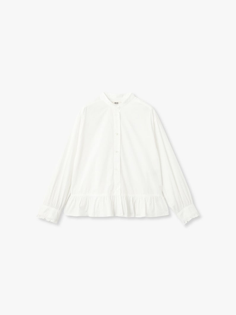 コットン フリル シャツ 詳細画像 white 5