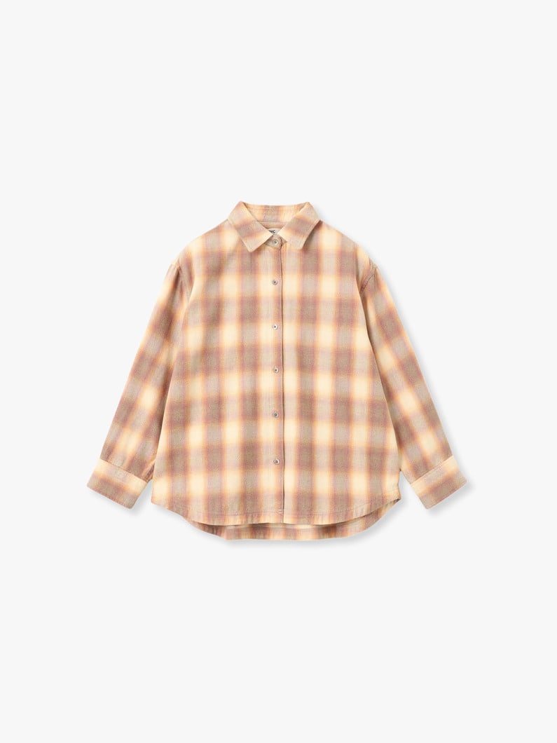 フランネル チェックシャツ 詳細画像 pink 5