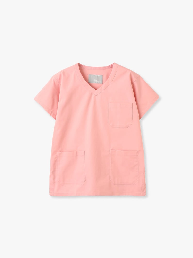 スクラブ トップス（women） 詳細画像 pink 4