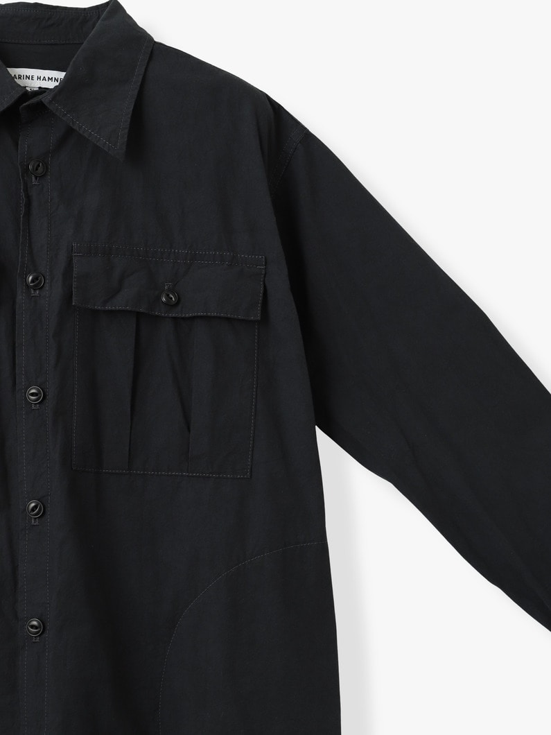 ロングレングス ウォッシュアウト シャツ 詳細画像 navy 2