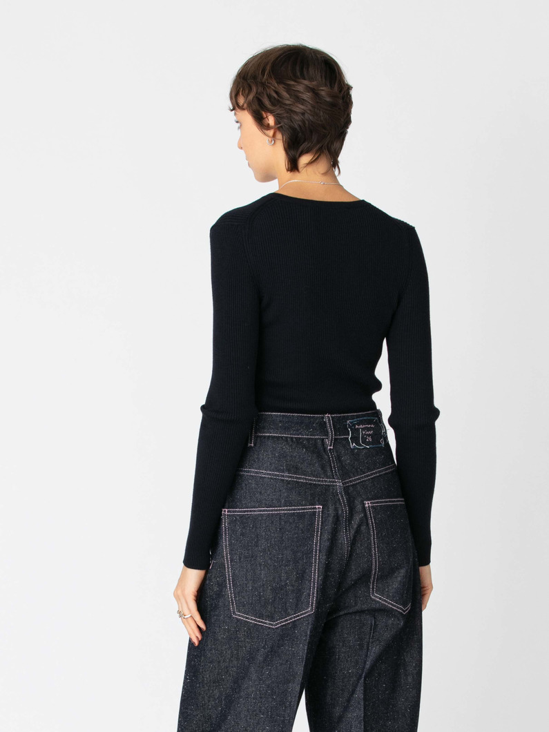 インサイダー ニット トップ 詳細画像 navy 2