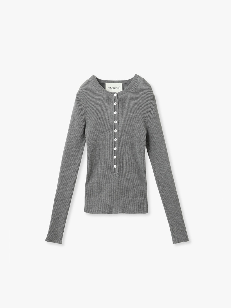 インサイダー ニット トップ 詳細画像 gray 4