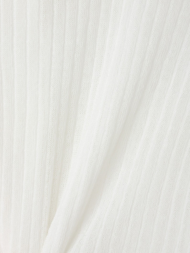 バナナスリーブ リブカーディガン 詳細画像 off white 3