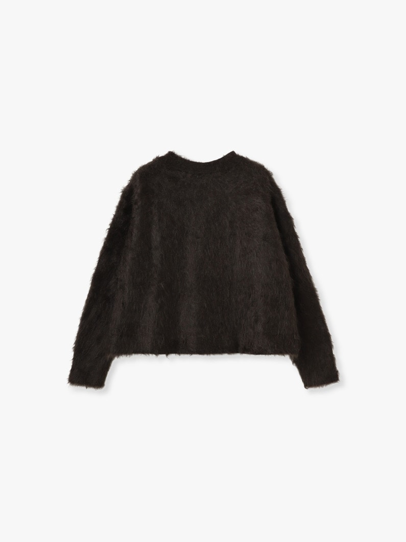 カシミア ファー ニットカーディガン（ブラウン） 詳細画像 brown 1