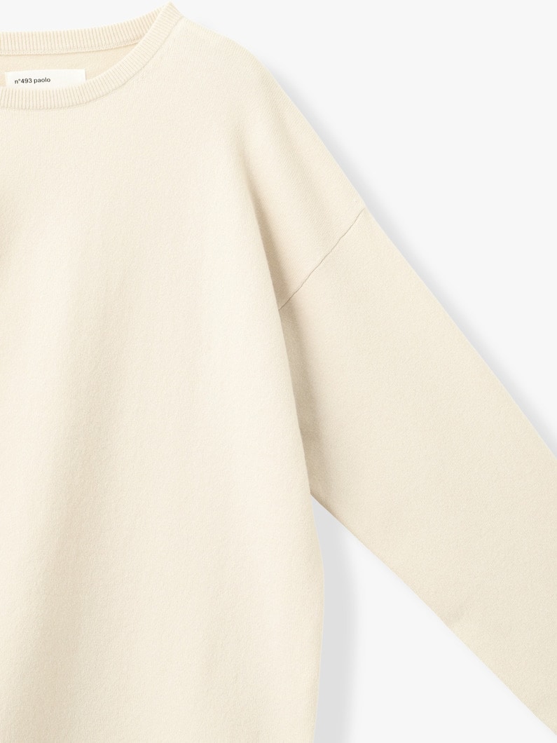 パオロ カシミアナイロン ニットトップ 詳細画像 white 2