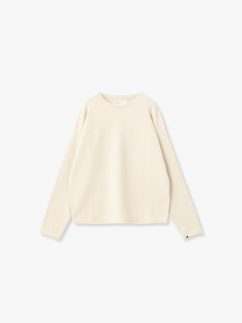 パオロ カシミアナイロン ニットトップ 詳細画像 white 1
