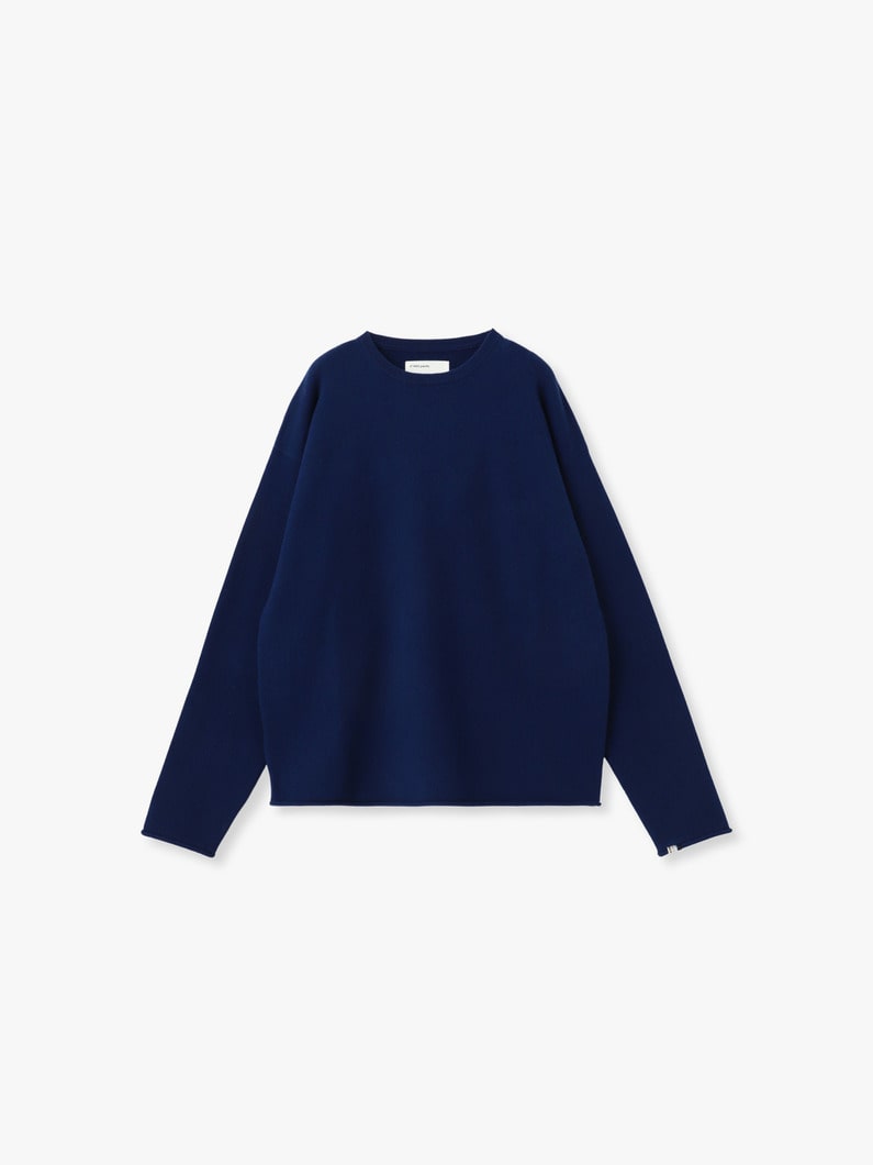 パオロ カシミアナイロン ニットトップ 詳細画像 navy