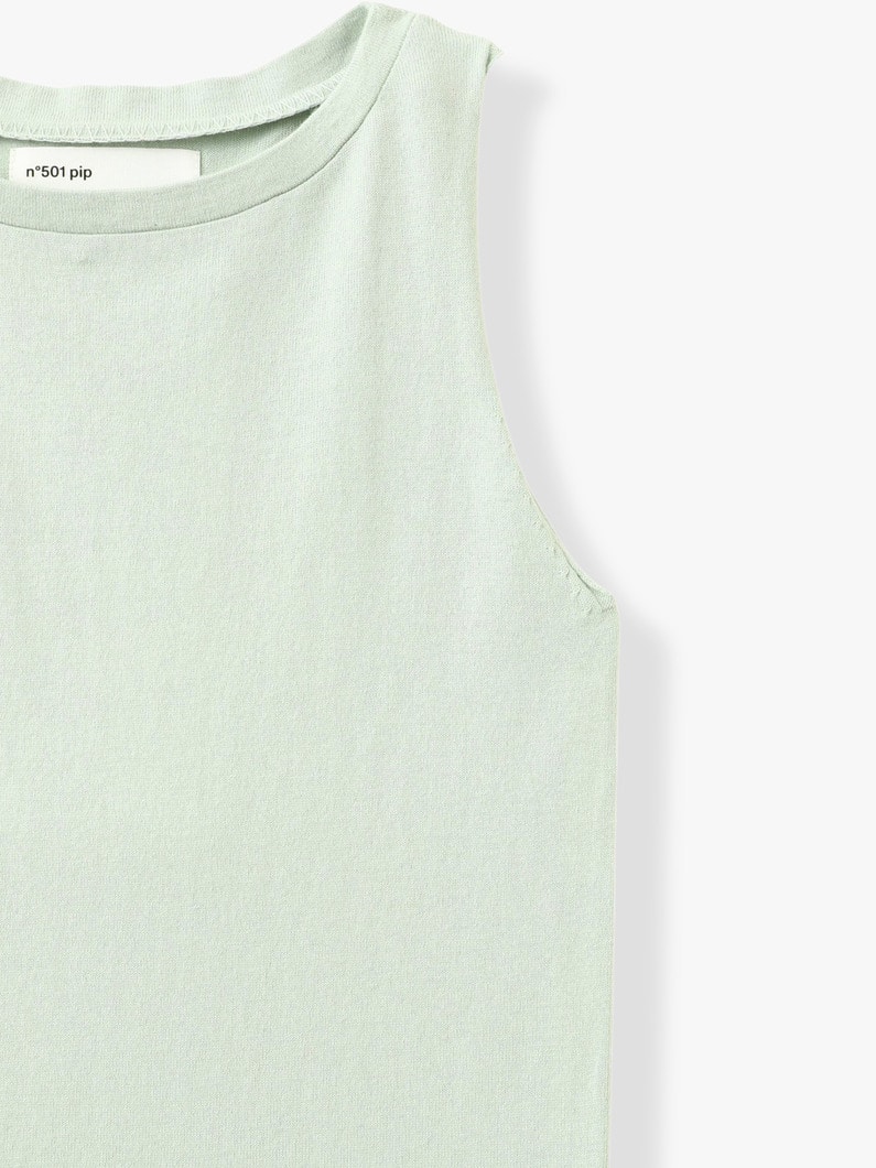 ピップ コットンカシミア スリーブレス トップ 詳細画像 green 2