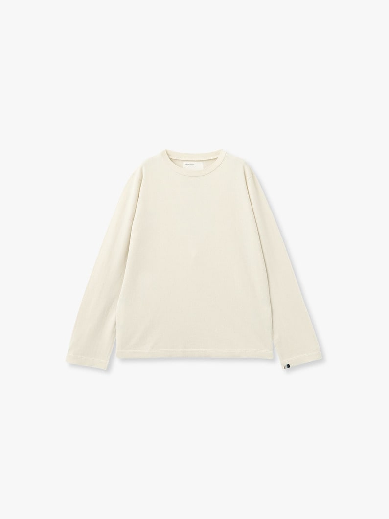 ジョーンズ コットンカシミア ロングスリーブ ティー 詳細画像 white 5