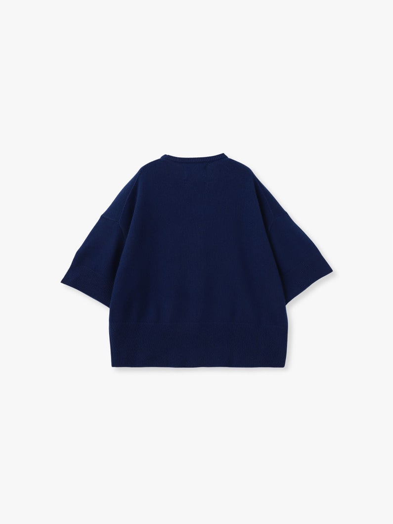 サッシ― カシミア ニットトップ 詳細画像 blue 1