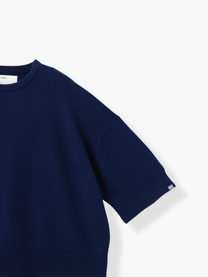 サッシ― カシミア ニットトップ 詳細画像 blue 2