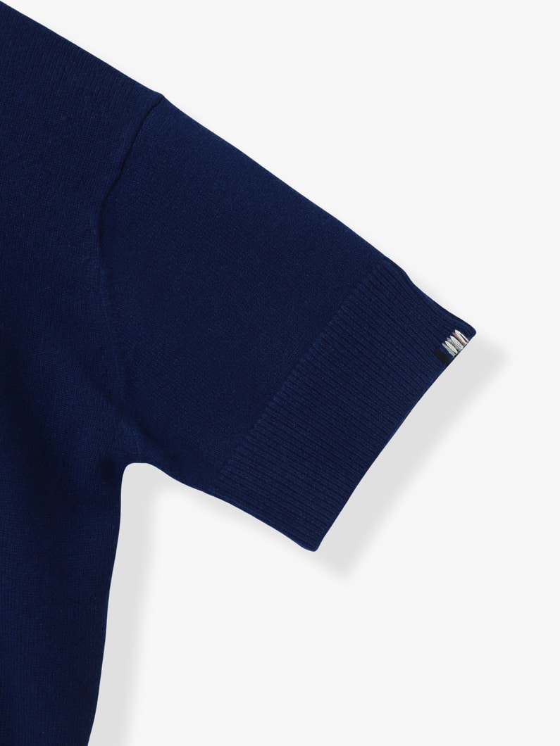サッシ― カシミア ニットトップ 詳細画像 blue 3