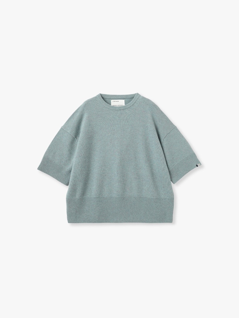 サッシ― カシミア ニットトップ 詳細画像 blue 1