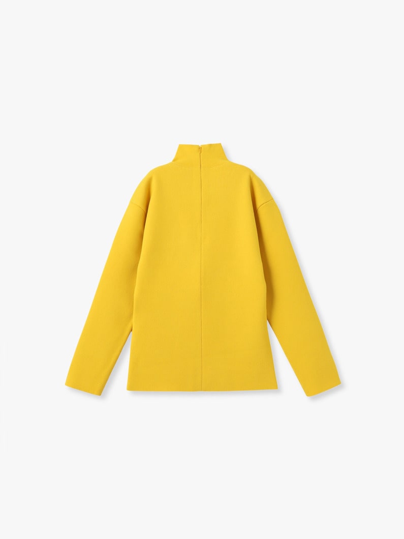 ファイン ウーステッド ウール ミラノリブ ニット タートル トップ 詳細画像 mustard 1