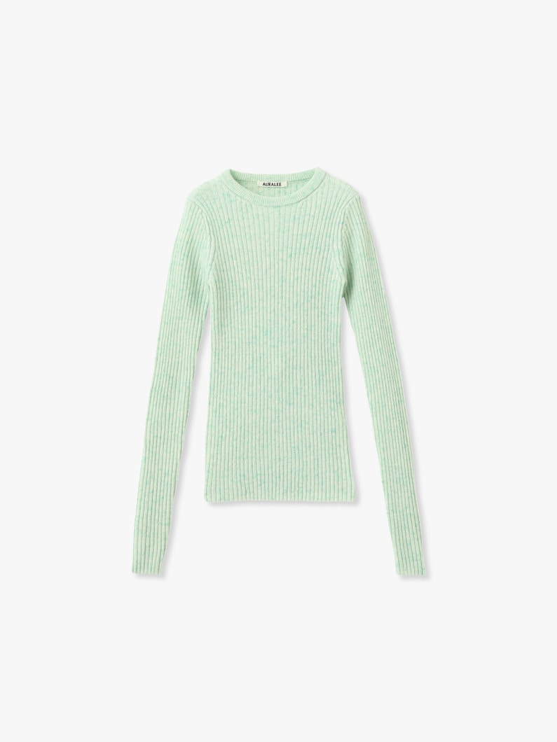 カシミア ネップ ニット プルオーバー 詳細画像 mint