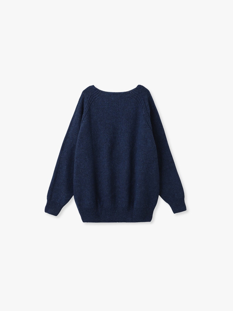 ソア Vネック ニットプルオーバー 詳細画像 navy 1