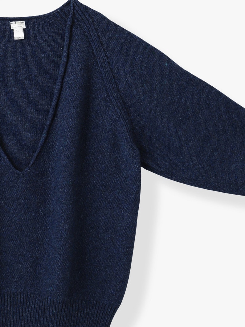 ソア Vネック ニットプルオーバー 詳細画像 navy 2