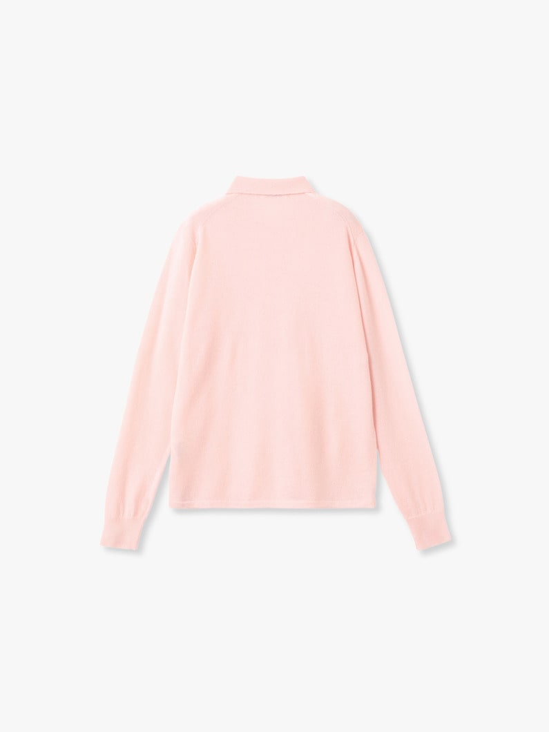ハイゲージ ソフトカシミヤ ニット ポロ カーディガン 詳細画像 light pink 1
