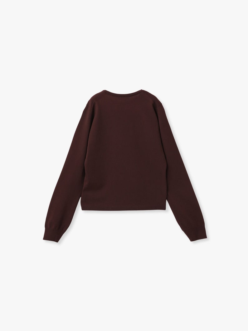 ハイツイスト ウール クルーネック ニット プルオーバー 詳細画像 brown 1