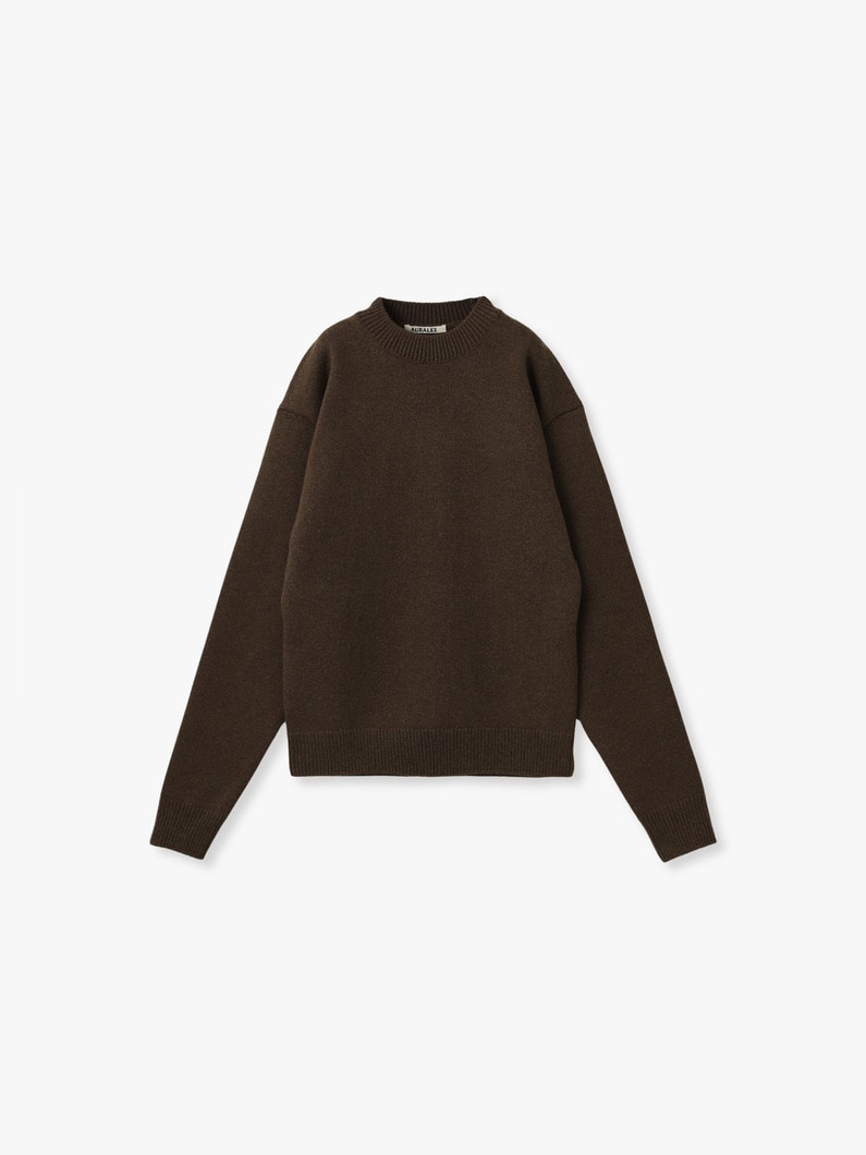 スーパーファインウール ニット プルオーバー 詳細画像 brown