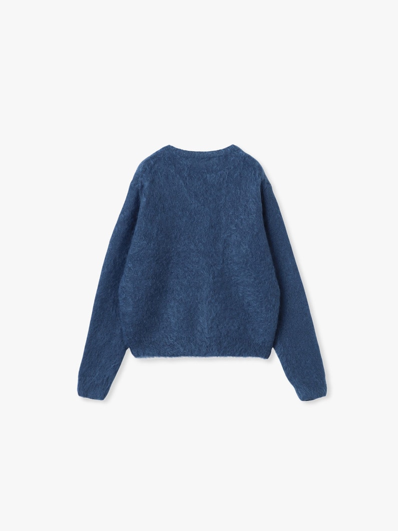ブラッシュド スーパーキッドモヘア ニット プルオーバー 詳細画像 navy 1