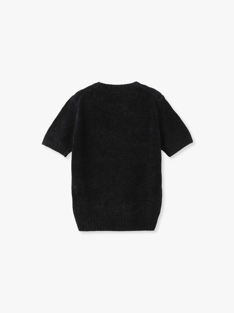 シルク モール ニット トップ 詳細画像 navy 1