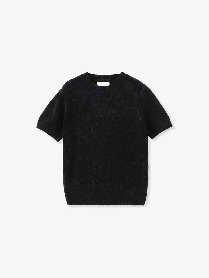 シルク モール ニット トップ 詳細画像 navy 4