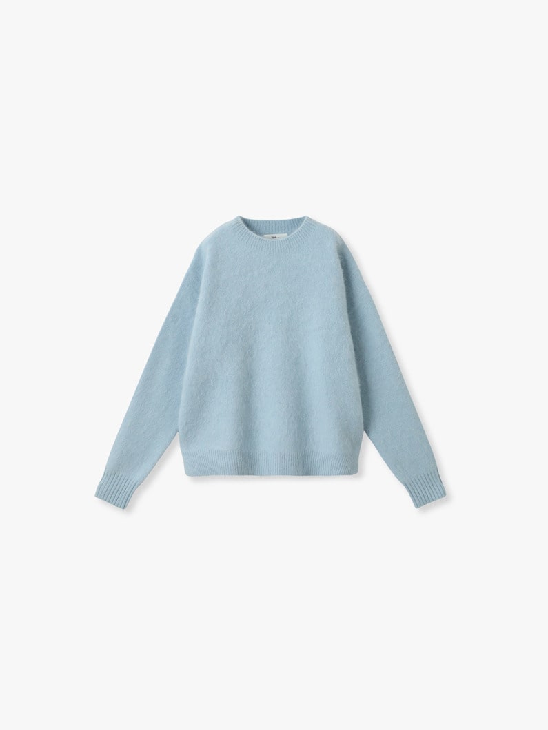 フォックスカシミア ブラッシュド ニット プルオーバー 詳細画像 blue 5