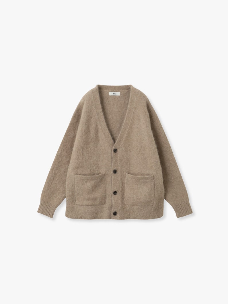 フォックスカシミア ブラッシュド ニット カーディガン 詳細画像 beige 1