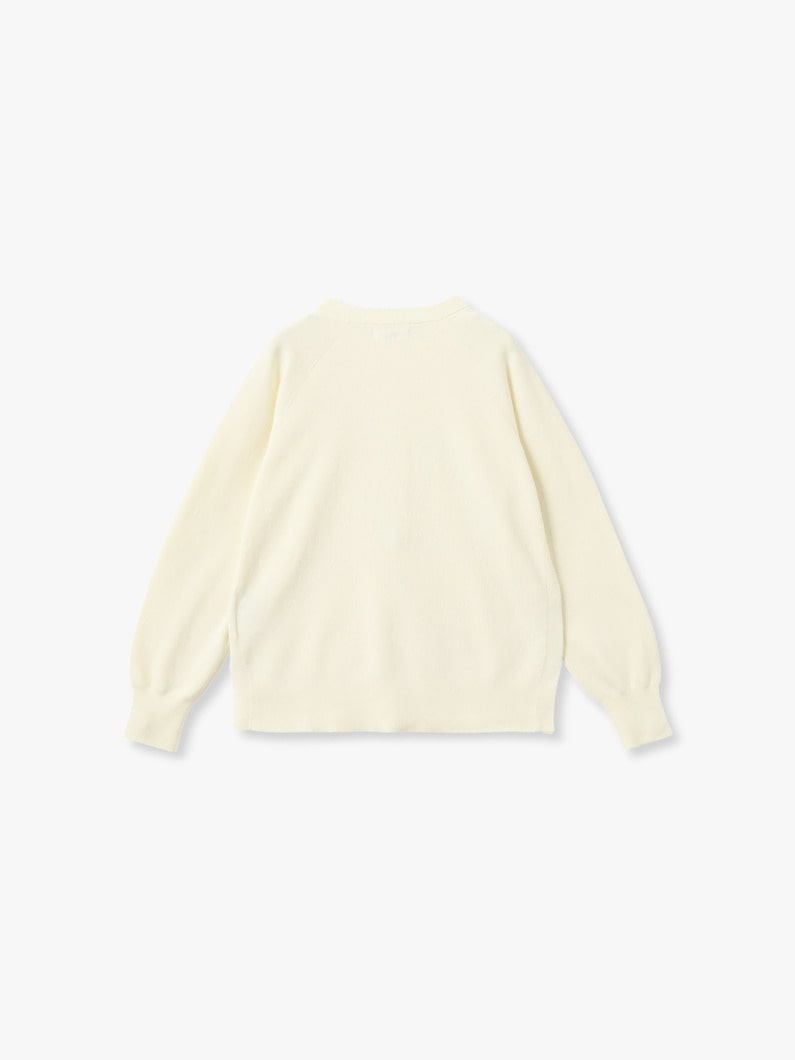 エアーコットン スムース ニット プルオーバー 詳細画像 white 1