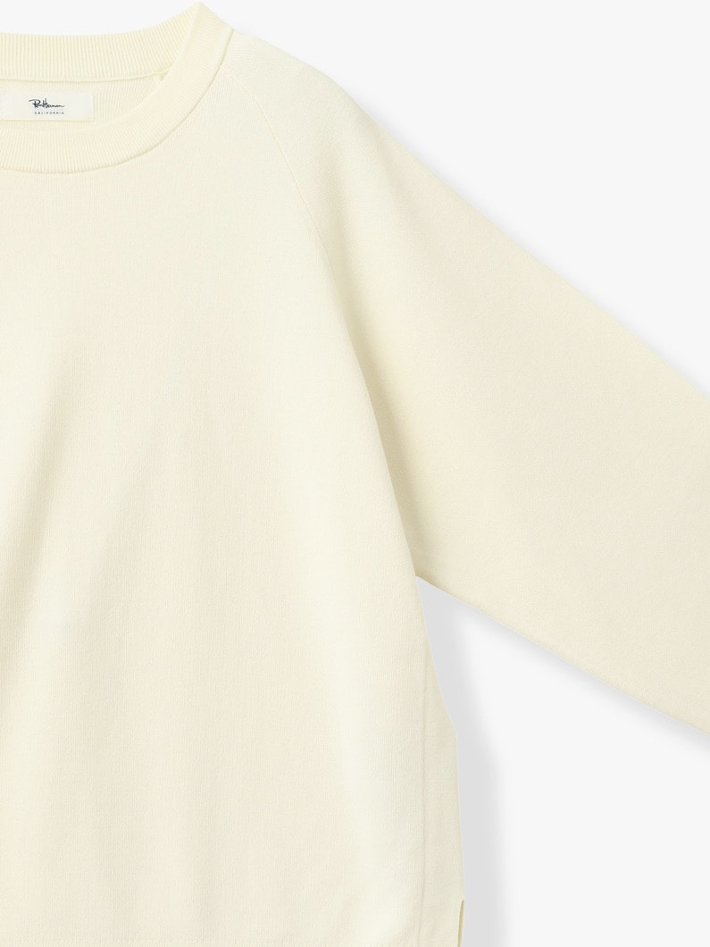 エアーコットン スムース ニット プルオーバー 詳細画像 white 2