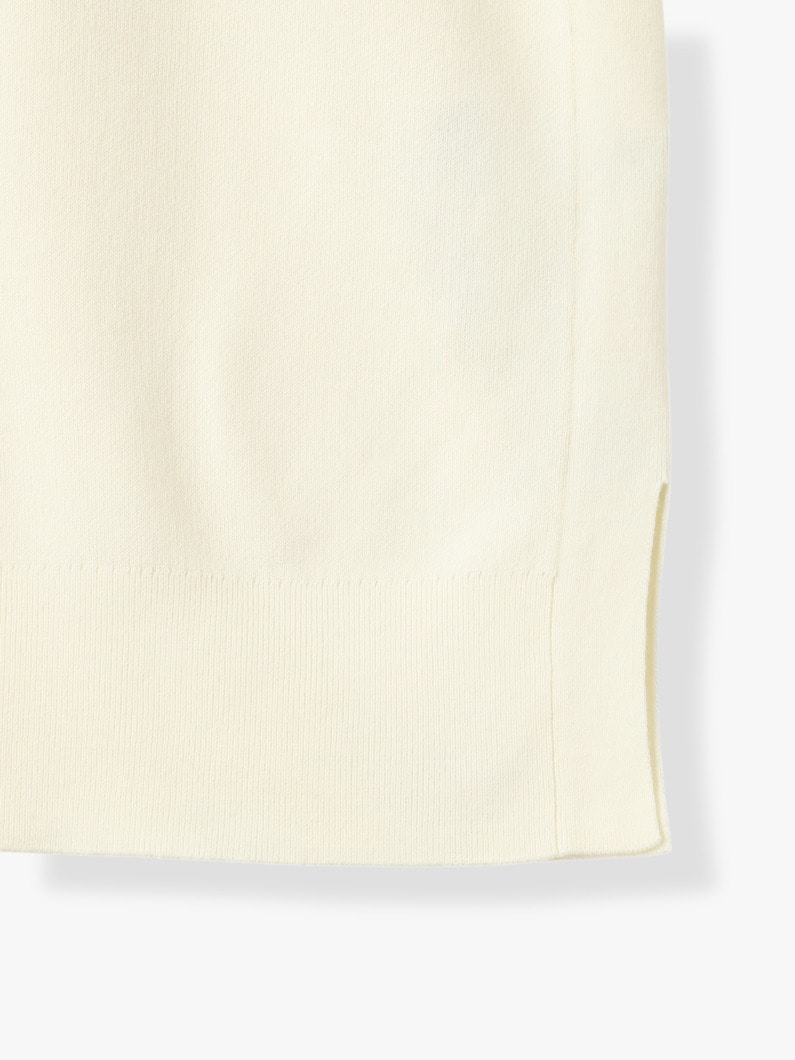 エアーコットン スムース ニット プルオーバー 詳細画像 white 3