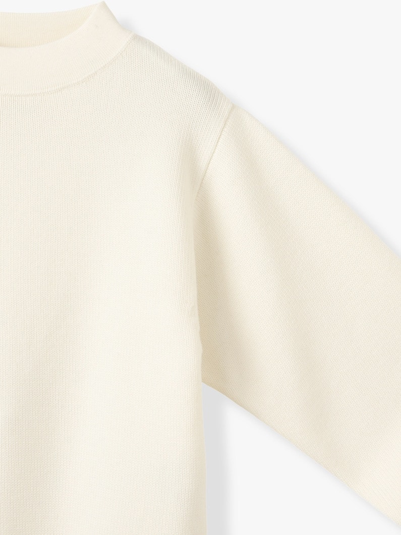 ウール ニット プルオーバー（ホワイト/ネイビー） 詳細画像 white 2