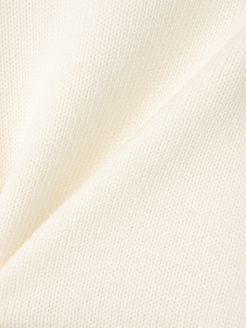 ウール ニット プルオーバー（ホワイト/ネイビー） 詳細画像 white 3
