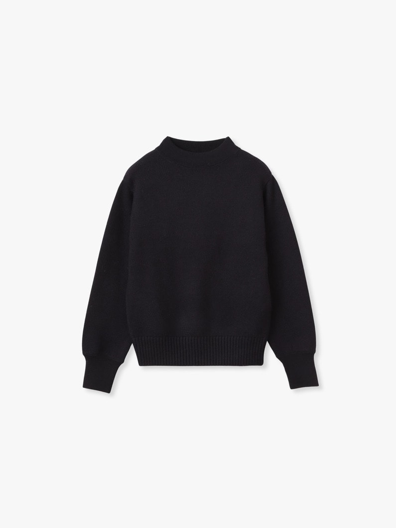 ウール ニット プルオーバー（ホワイト/ネイビー） 詳細画像 navy 4