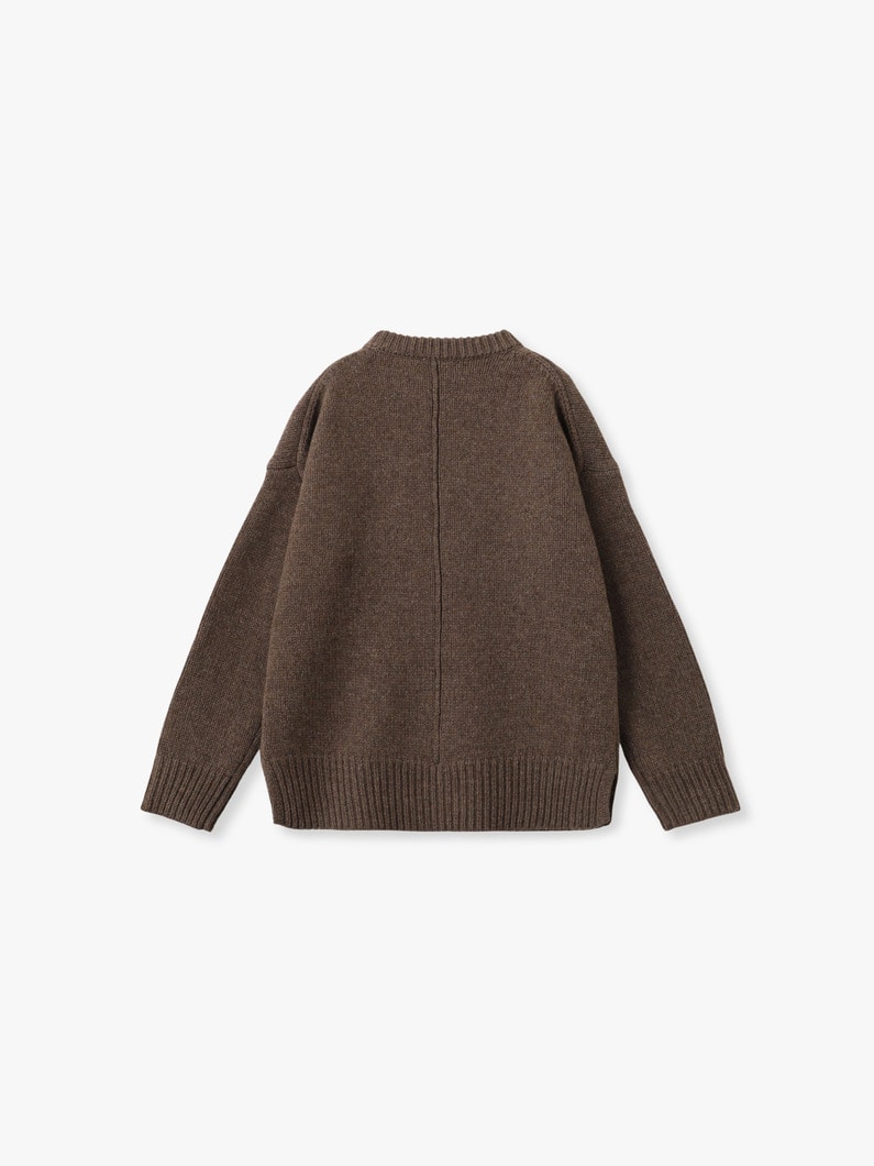 モウド ウール ニット プルオーバー 詳細画像 light brown 1