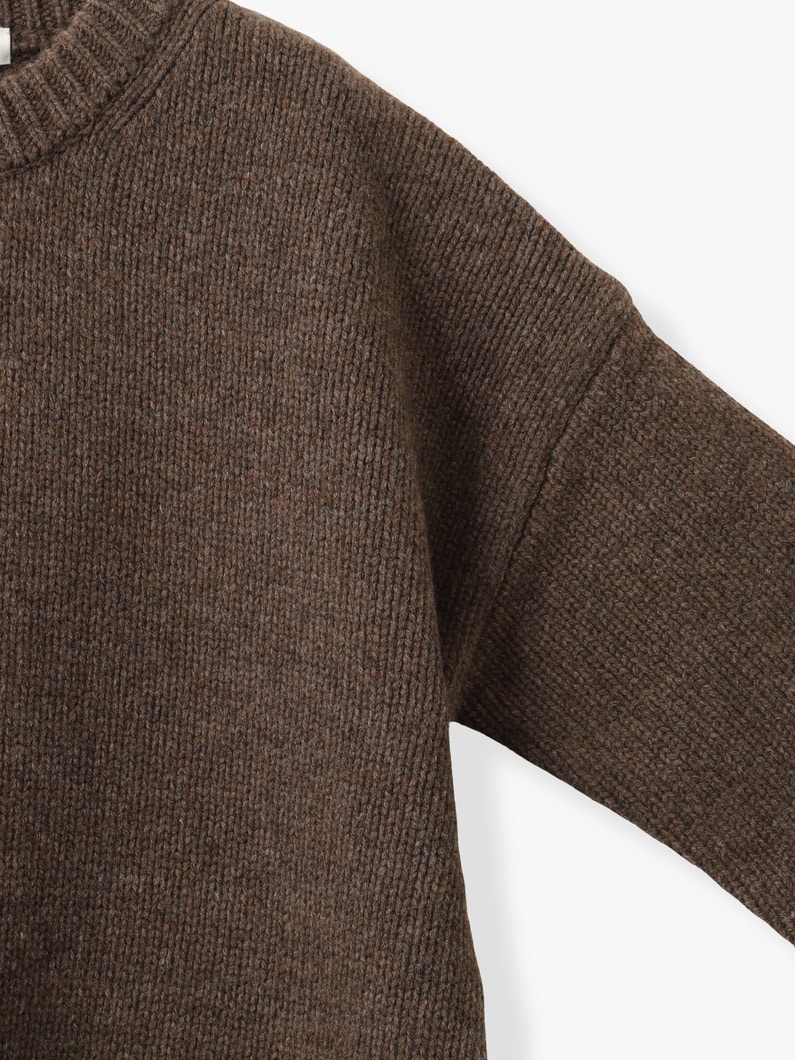 モウド ウール ニット プルオーバー 詳細画像 light brown 2