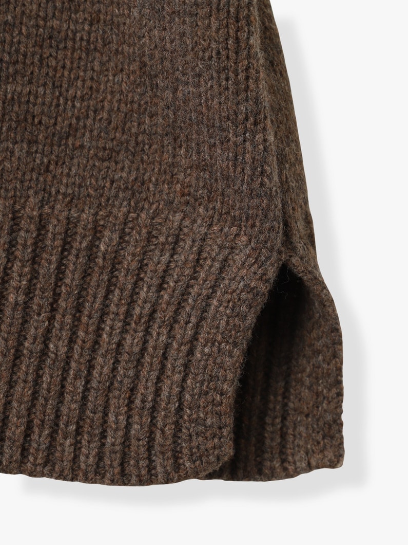 モウド ウール ニット プルオーバー 詳細画像 light brown 3