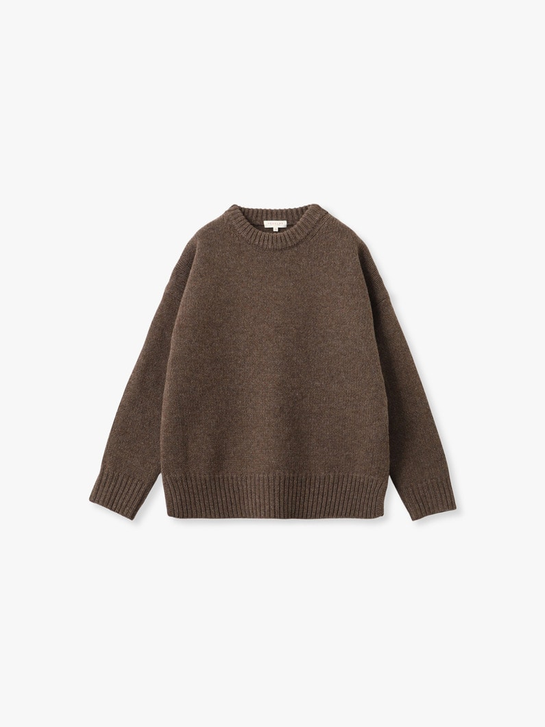 モウド ウール ニット プルオーバー 詳細画像 light brown 1