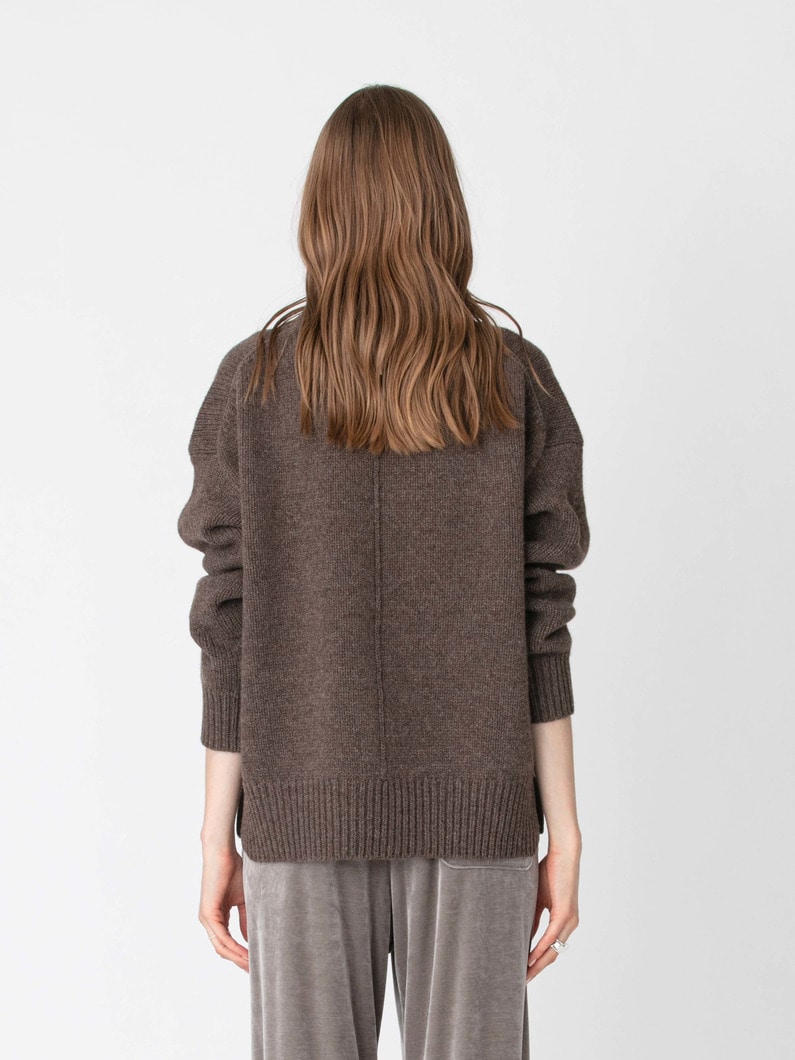 モウド ウール ニット プルオーバー 詳細画像 light brown 3