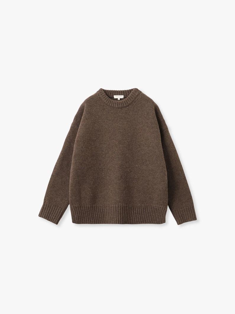 モウド ウール ニット プルオーバー 詳細画像 light brown 4