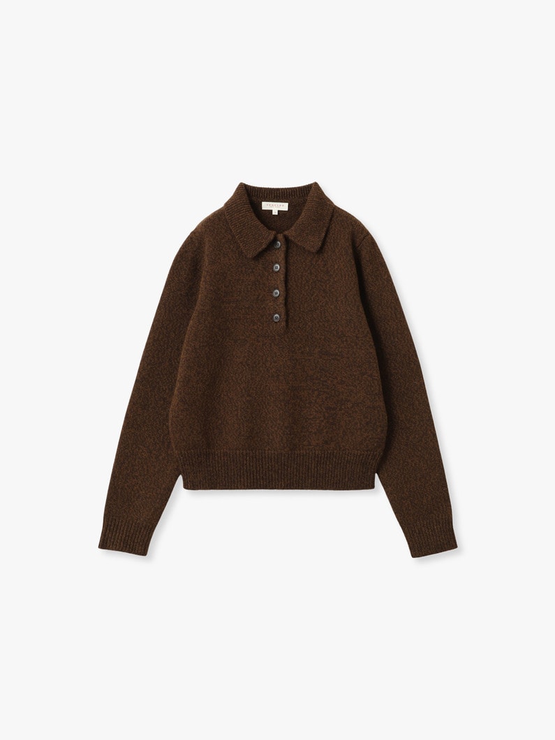 エストーレ ポロニット トップ 詳細画像 brown 1