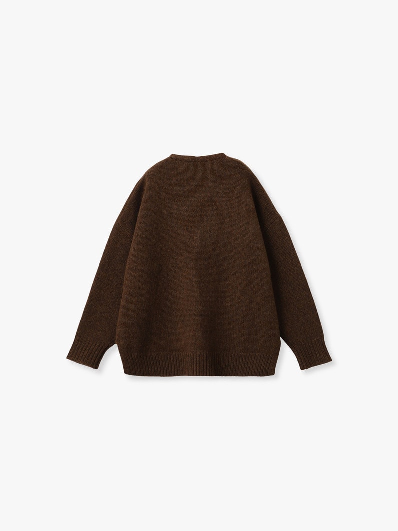イングリッド ウール ニット カーディガン 詳細画像 brown 1