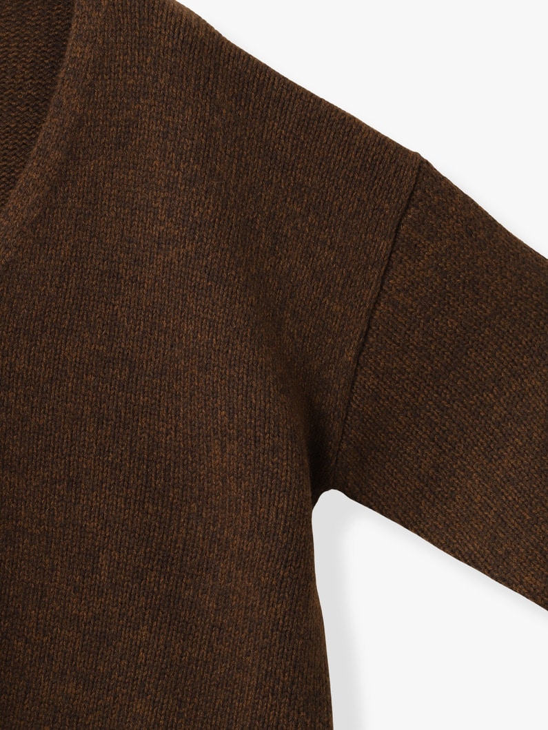イングリッド ウール ニット カーディガン 詳細画像 brown 2