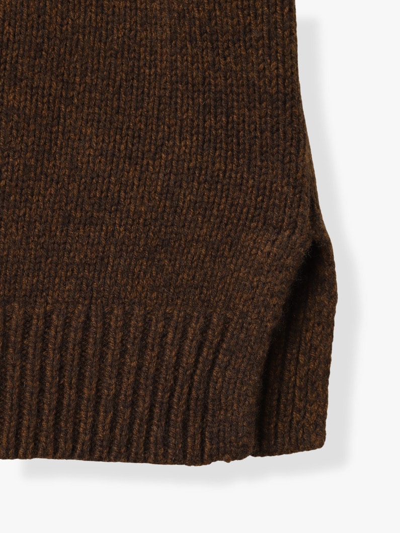 イングリッド ウール ニット カーディガン 詳細画像 brown 3